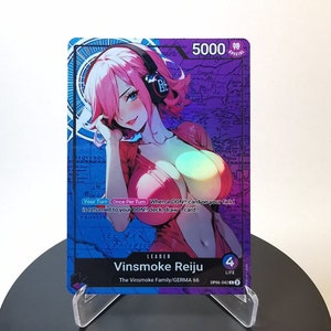 Reiju Custom Leader OP06 - Karte One Piece Custom - Film holographique ultra-brillant