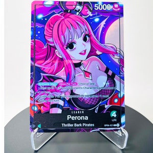 Perona Custom Leather OP06 - Karte One Piece Custom - HYPER-Gloss Vollholo Folie