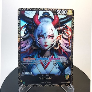 Yamato Leader LIMITED Champion Edition – Karte One Piece – Custom - HYPER-Gloss Full Holo Foil