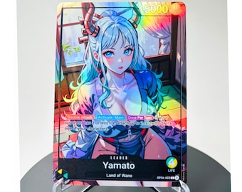 Yamato Custom Leader OP06 – Karte One Piece Custom – HYPER-Gloss Full Holo Foil