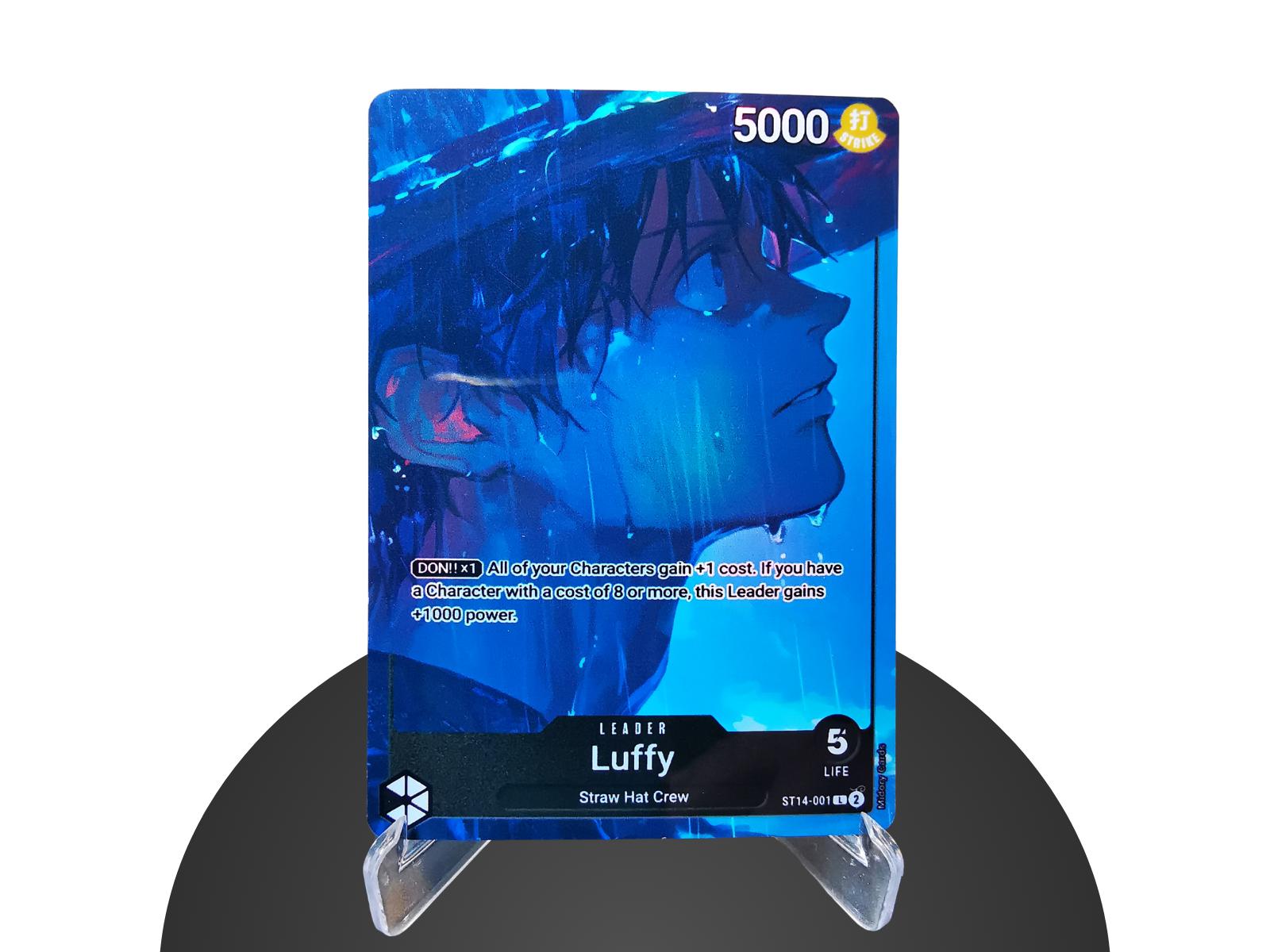 LUFFY Leader ST14 Custom – Karte One Piece - Hyper-gloss Full Holo