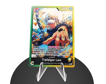 Law Leader OP10 Custom – Karte One Piece - HYPER-Gloss Full Holo Foil