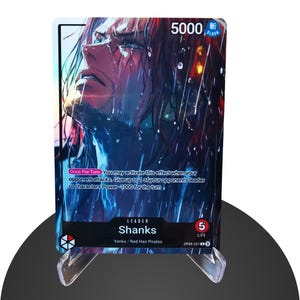 Shanks OP09 Custom Guide – Karte One Piece – HYPER-Gloss Vollholo Folie