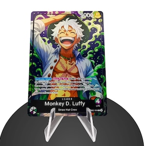 LuffyLeader EB02 Custom – Karte One Piece – HYPER-Gloss Vollholo Folie