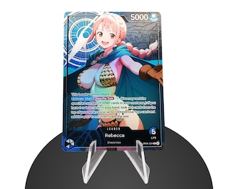 Rebecca OP04 Custom Leader – Karte One Piece - HYPER-Gloss Full Holo Foil