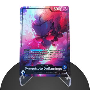 Doflamingo Custom Guide OP01 - Karte One Piece Custom - HYPER-Gloss Voll Holo Folie