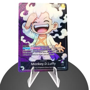Chibi LuffyLeader OP09 Custom - Karte One Piece - HYPER-Gloss Vollholo Folie
