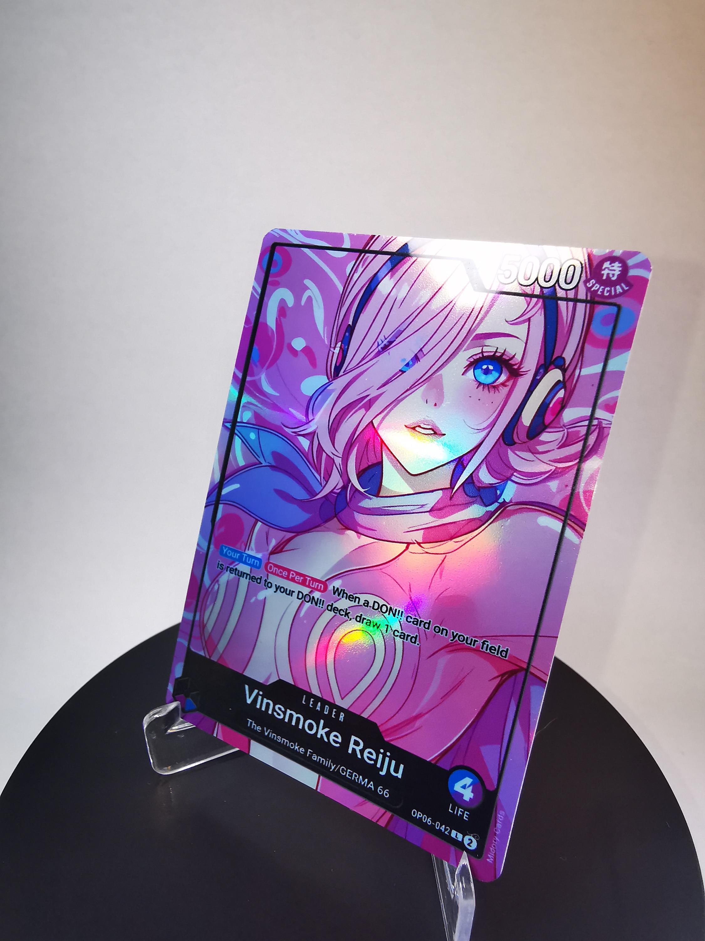 Vinsmoke Reiju One Piece TCG Leader  OP06-042  Holo Rare Alternate Art   Ungraded