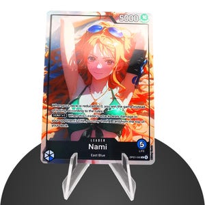 NAMI Custom Leader OP03 - Karte One Piece Custom - Feuille holographique intégrale HYPER-brillante