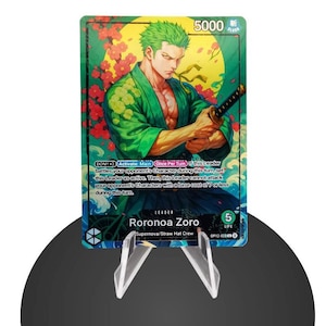 Zoro OP12 Custom - Karte One Piece - HYPER-Gloss Vollholo Folie