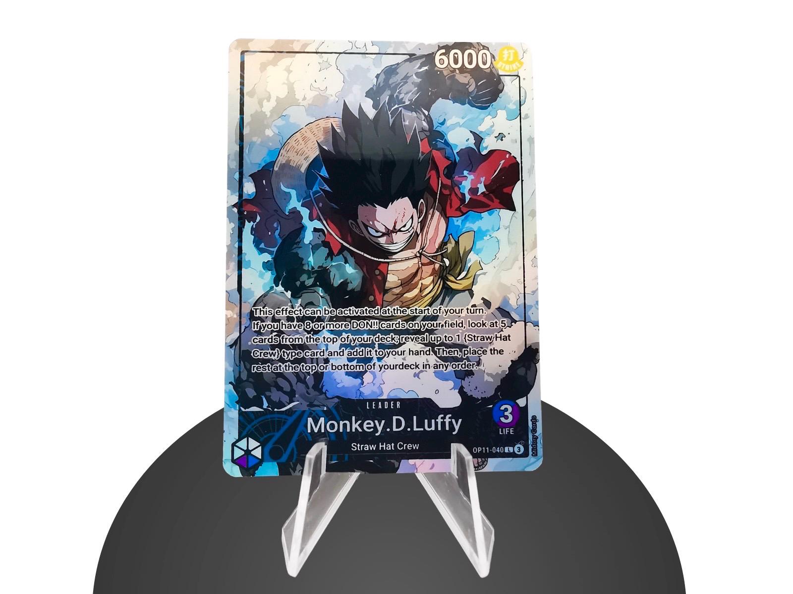 Luffy Leader OP11 Custom – Karte One Piece - Hyper-gloss Full Holo