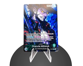 Dracule Mihawk OP14 Custom Leader – Karte One Piece - HYPER-Gloss Full Holo Foil