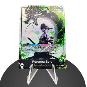 Zoro OP12 Custom - Karte One Piece - HYPER-Gloss Vollholo Folie