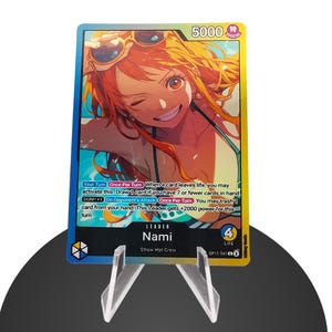 NAMI Custom Leader OP11 – Karte One Piece Custom - HYPER-Gloss Full Holo Foil