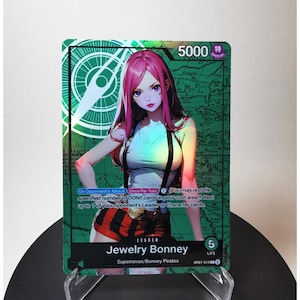 Bonney Custom Leader OP07 - Carte personnalisée en une pièce - Feuille holographique intégrale HYPER-brillante
