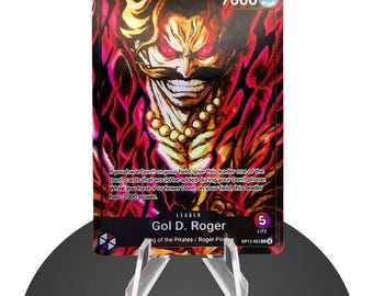 Gol D. Roger Leader OP13 Custom – Karte One Piece - Lámina holográfica completa con brillo intenso