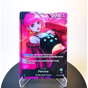 Perona Custom Leather OP06 - Karte One Piece Custom - HYPER-Gloss Vollholo Folie