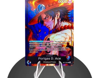 One Piece Proxy Card Holo - Portgas. D. Ace Leader OP03-001 Alt