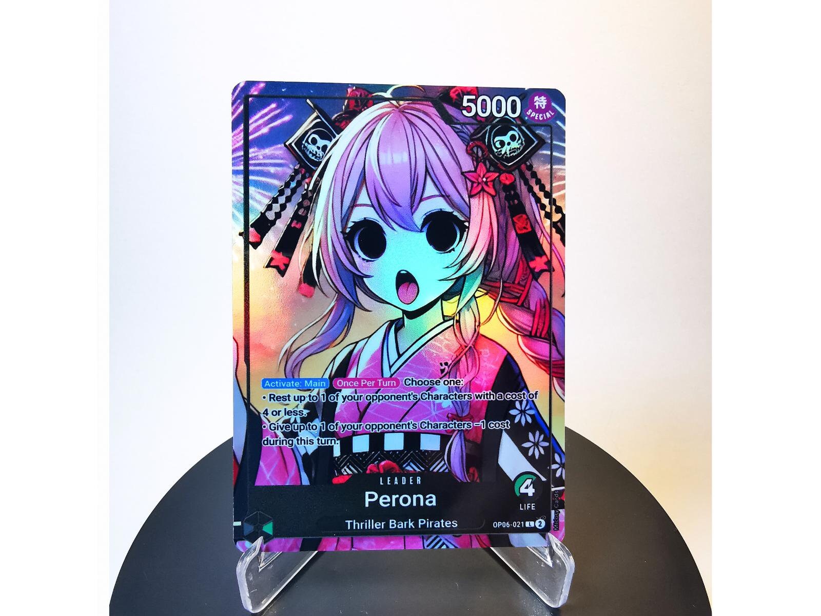 【PORTERNA】Para graphic long one piece One Piece Perona OP06-021 Leader Card Full art Borderless