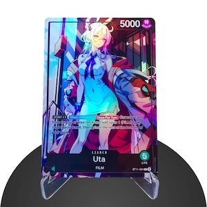 Uta Custom/Leader ST11 Karte One Piece – Custom - HYPER-Gloss Voll Holo Folie