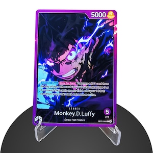 LuffyLeader OP05 Custom - Karte One Piece - HYPER-Gloss Vollholo Folie