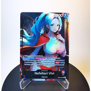 Vivi Custom Header OP04 - Karte One Piece Custom - HYPER-Gloss Vollholo Folie