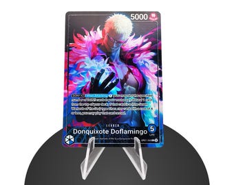 Doflamingo Custom Leader OP01 – Karte One Piece Custom - HYPER-Gloss Full Holo Foil