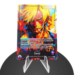 Sanji Custom Leader OP12 – Karte uit één stuk – HYPER-Gloss Full Holo-folie