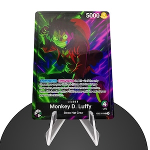 Luffy Leader EB02 Custom – Karte One Piece - HYPER-Gloss Full Holo Foil
