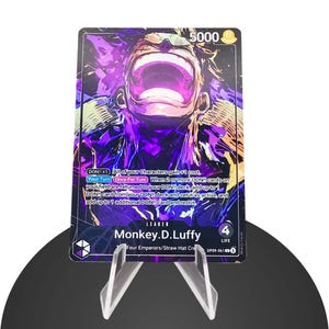 LuffyLeader OP09 Custom - Karte One Piece - HYPER-Gloss Vollholo Folie