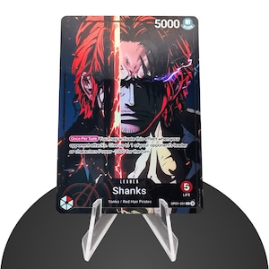 Bas de ligne personnalisé Shanks OP09 - Karte One Piece - Feuille holographique intégrale HYPER-brillante