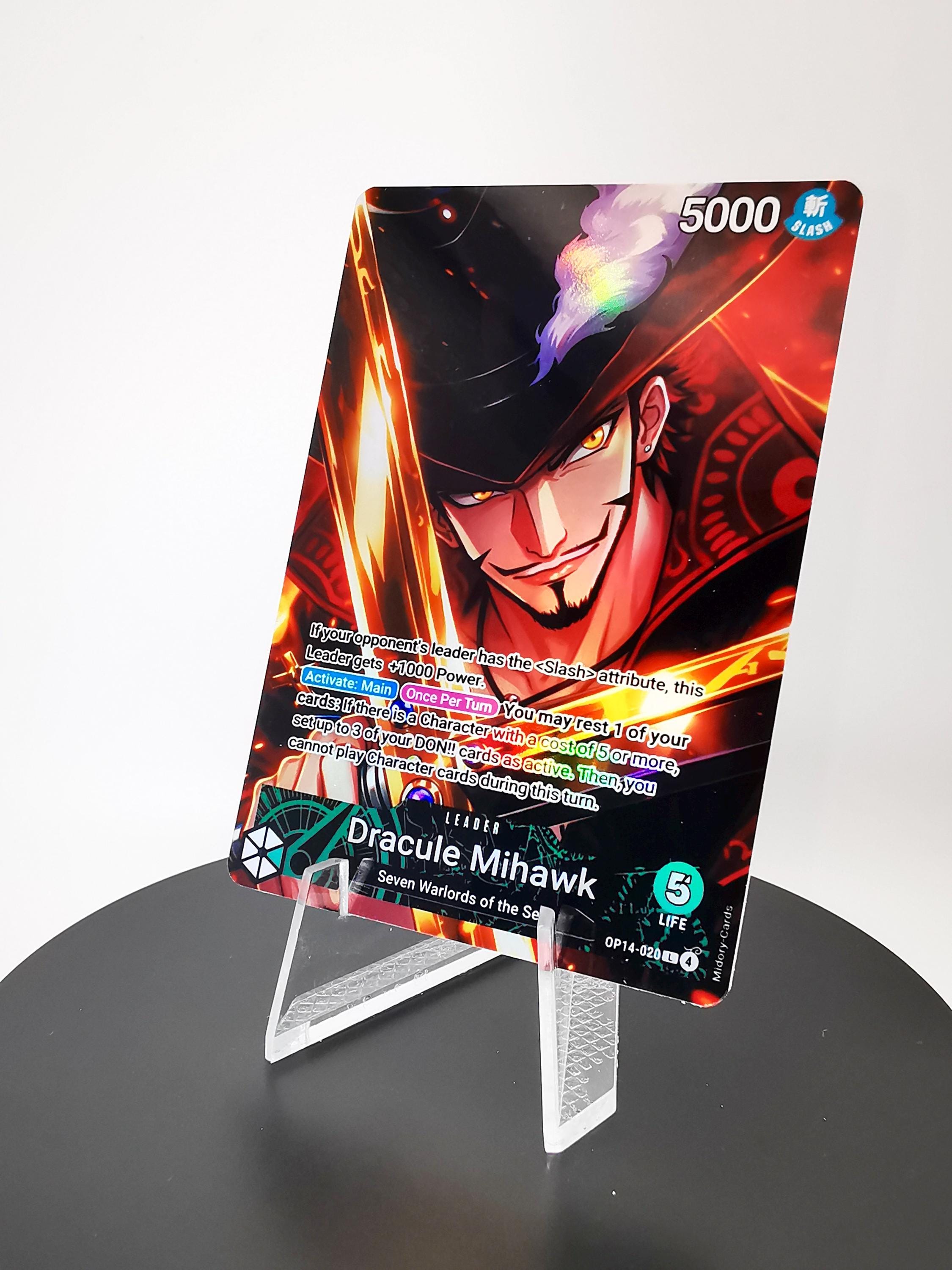 one piece card game dracule mihawk ONE PIECE CARD GAME OP01-070 SR DRACULE MIHAWK (V.2) 