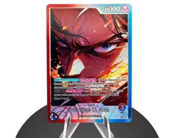 Anführer Ace OP13 - One Piece Individuelle Karte - HYPER-Gloss Voll Holo Folie
