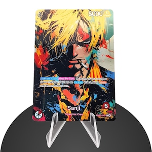 Sanji Custom Leader PRB01 Color Smash Edition - Karte One Piece - Film holographique ultra-brillant
