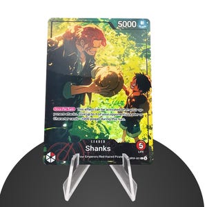 Shanks OP09 Custom Leader - Karte-stuk uit één stuk - HYPER-glanzende volledige holografische folie