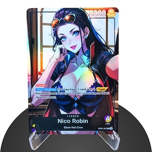 Rico Robin OP09 Custom Guide - Karte One Piece - HYPER-Gloss Vollholo Folie