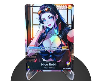 Nico Robin OP09 Custom Leader – Karte One Piece - HYPER-Gloss Full Holo Foil