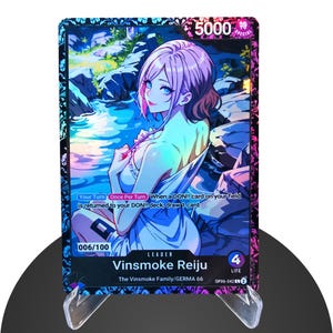 ReijuLeader LIMITED Champion Edition – Karte One Piece – Custom - HYPER-Gloss Voll Holo Folie