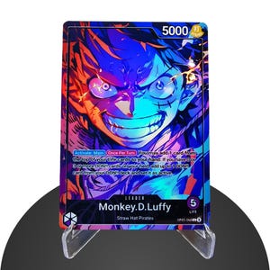 Luffy Leader OP05 Custom – Karte One Piece - HYPER-Gloss Full Holo-folie