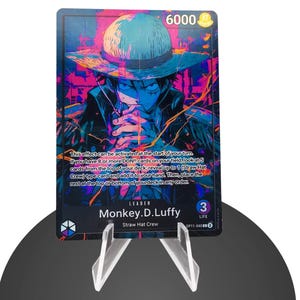 Luffy Leader OP11 Custom – Karte One Piece - HYPER-Gloss Full Holo-folie