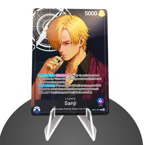 Sanji Custom Leiter OP12 –Karte One Piece- HYPER-Gloss Voll Holo Foil