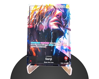 Sanji Custom Leader PRB01 –Karte One Piece- HYPER-Gloss Full Holo Foil