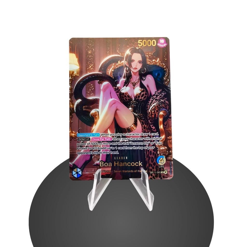 ワンピース カードゲーム Boa Hancock リーダーカード One piece tcg boa hancock - Etsy 日本