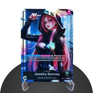 Bonney Custom Leiter OP07 - One Piece Individuelle Karte- HYPER-Gloss Voll Holo Folie