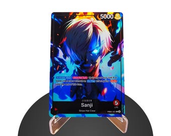 Sanji Custom Leader PRB01 –Karte One Piece- HYPER-Gloss Full Holo Foil