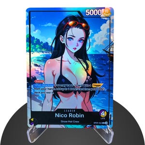 Rico Robin OP09 Custom Guide - Karte One Piece - HYPER-Gloss Vollholo Folie