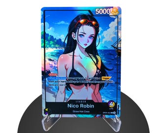 Nico Robin OP09 Custom Leader – Karte One Piece - HYPER-Gloss Full Holo Foil