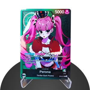 Perona Custom Leather OP06 - Karte One Piece Custom - HYPER-Gloss Vollholo Folie