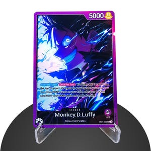 LuffyLeader OP05 Custom - Karte One Piece - HYPER-Gloss Vollholo Folie