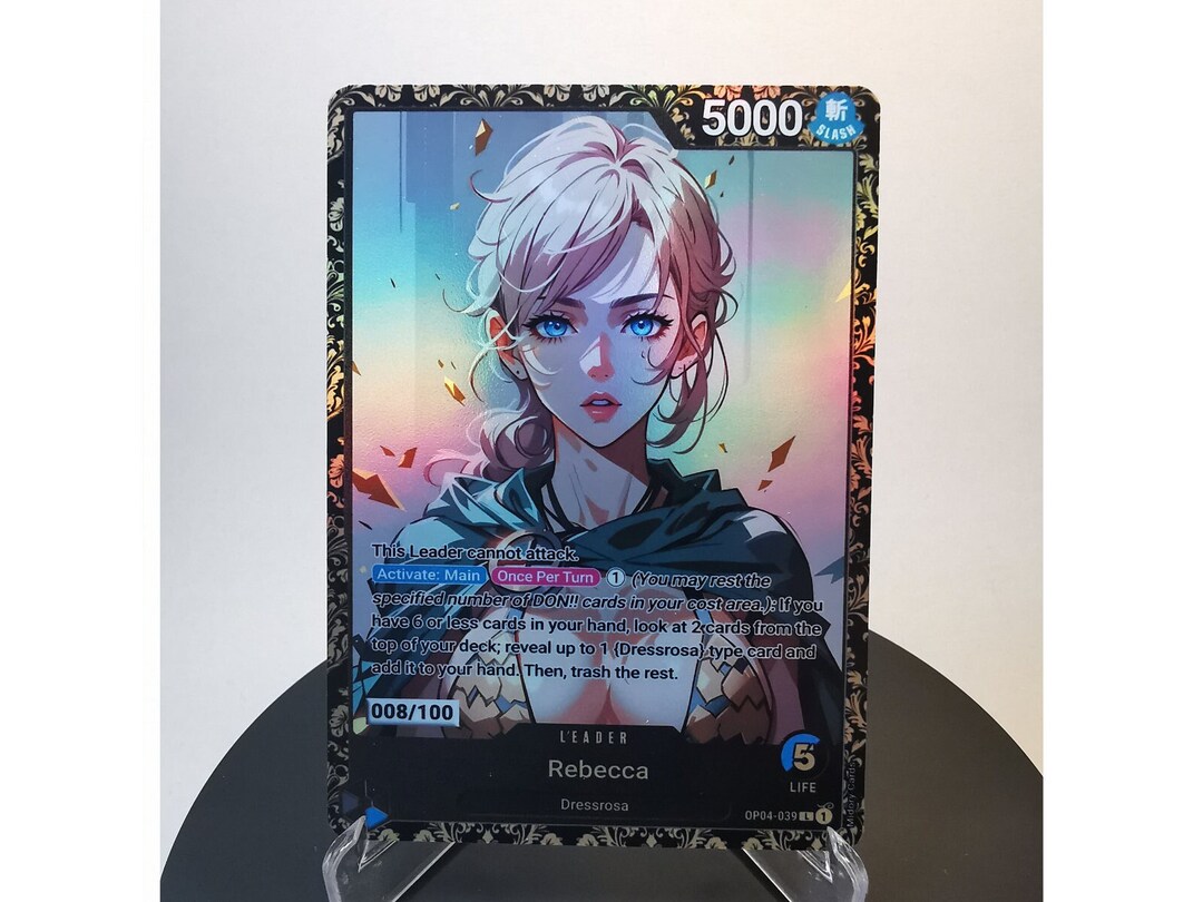 Rebecca Leader LIMITED Champion Edition – Karte One Piece – Custom